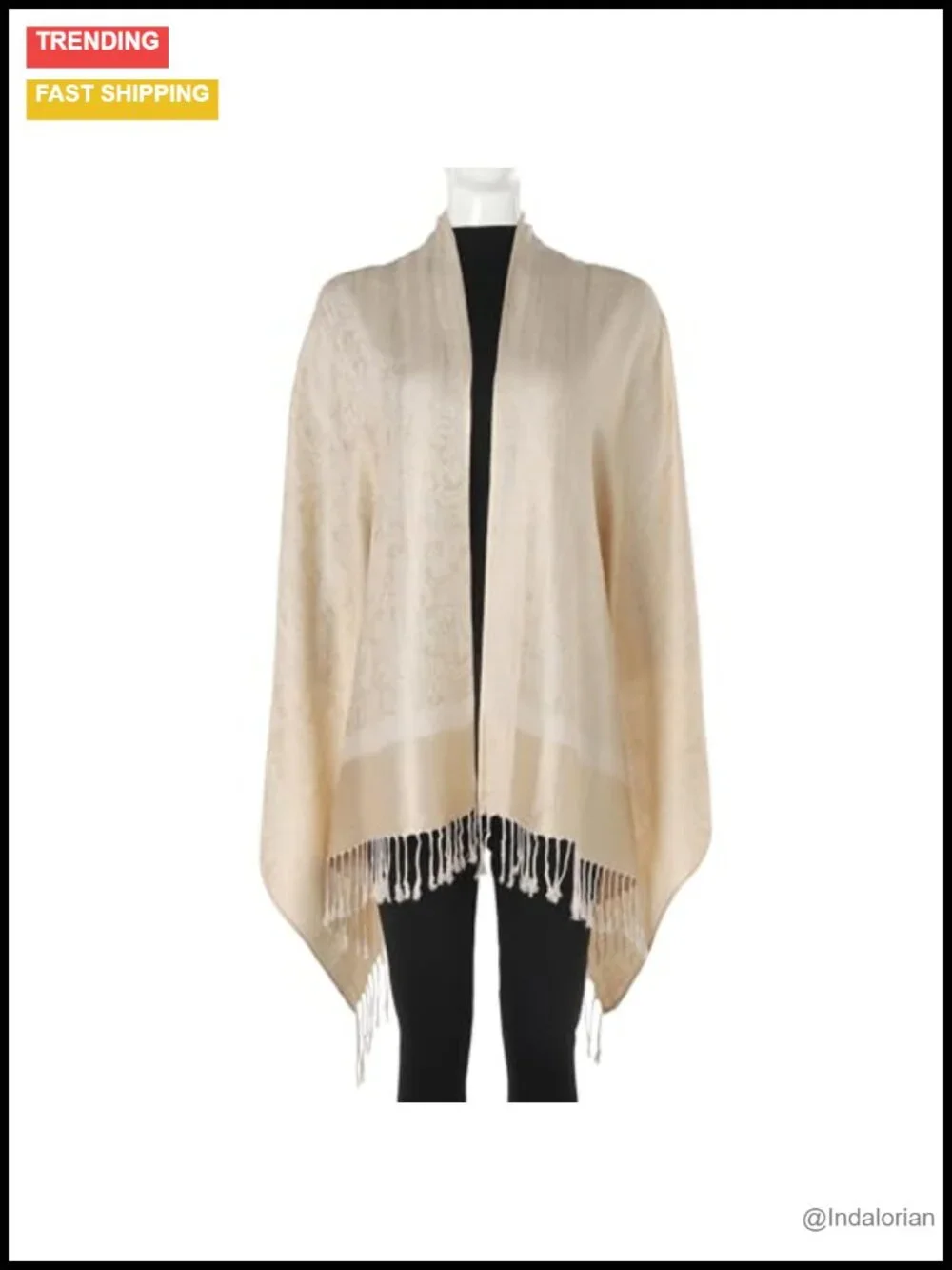 Soft Silky Reversible Pashmina Feel Shawl Wrap Scarf